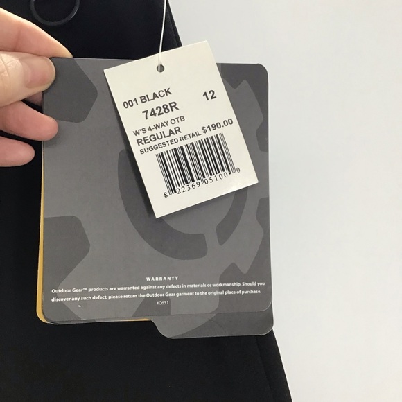 AFRC Outdoor Gear Women’s 4-Way stretch Insulated Ski Pants NWT Black Size 12 - Picture 7 of 11